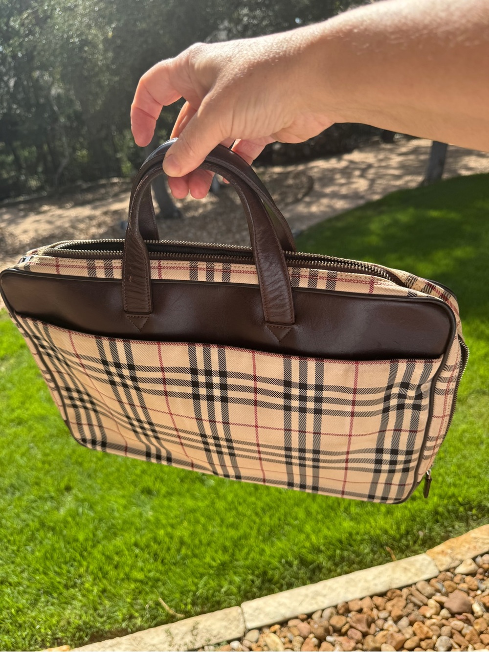 Burberry Computer Bag with D rings - Picture 2 of 12